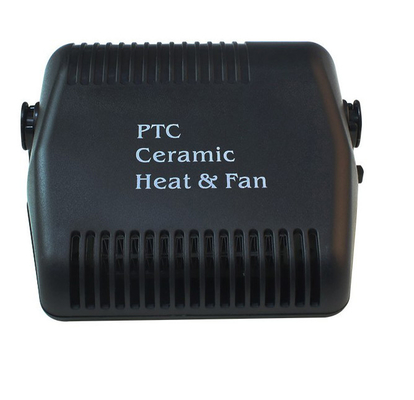 Materia plastica del fan dei radiatori portatili neri dell'automobile con commutatore fresco/caldo