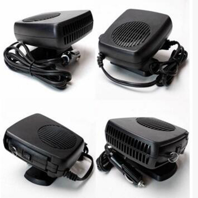 Colore nero dei radiatori portatili di plastica dell'automobile di CC 12v con il fan/Heater Function