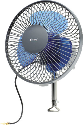 Ventola di raffreddamento nera e blu del metallo dell'automobile/fan fresco automatico 6" oscillando