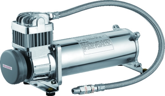 Singolo Chrome compressore d'aria dell'automobile di 200PSI 12v, sospensione di giro dell'aria per i camion