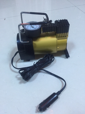 Pompa di pressione d'argento e gialla di Tiro dell'automobile, potere resistente compressore d'aria da 12 volt
