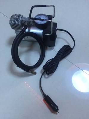 Pompa di pressione d'argento e gialla di Tiro dell'automobile, potere resistente compressore d'aria da 12 volt