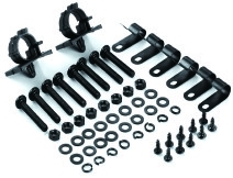 Chick Black Dual Air Compressor con il montaggio gli accessori, acciaio e del materiale di Chrome