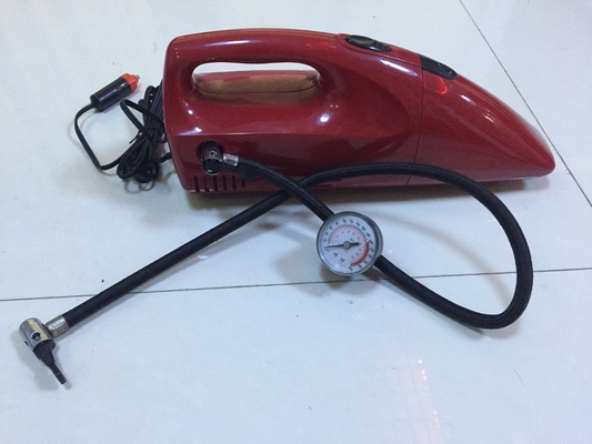 Un buon prezzo. 2 in 1 CC aspirapolvere portatile operato rosso e giallo di 12V dell'automobile per l'automobile con inflazione Fuction in linea
