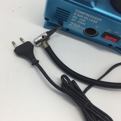 AC/DC Compressori d'aria per veicoli in plastica con calibro pneumatico per auto portatile Pompa d'aria elettrica per pneumatici