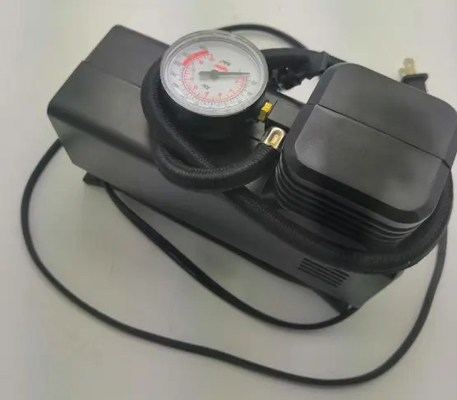 AC/DC Compressori d'aria per veicoli in plastica con calibro pneumatico per auto portatile Pompa d'aria elettrica per pneumatici