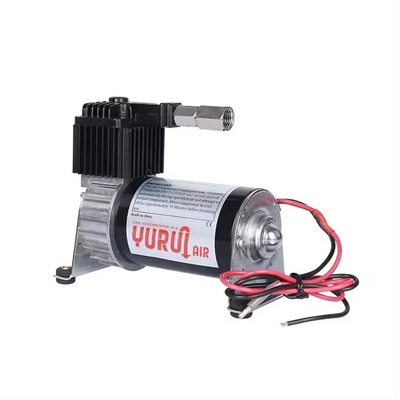 Dc 12v Air Ride Suspension Compressore Cromo E Nero Per Camion