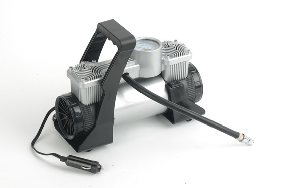 Argento/compressore d'aria resistente posteriore del metallo 12v con la borsa nessuna luce