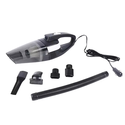 Aspirapolvere per auto portatile DC12V con accendino di sigaretta Lampada a LED in plastica nera