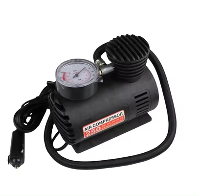 Compressore d'aria DC12v in plastica con spina per accendini