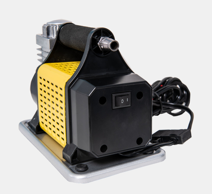 Inflatore portatile per pneumatici per auto con manometro e tubo di pressione metallici
