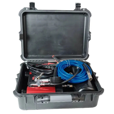 Compressore d'aria off-road a doppio cilindro con gonfiatore di pneumatici per auto in scatola di plastica