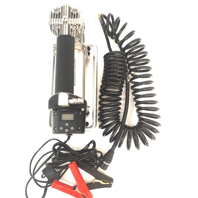 Compressore d'aria per auto in metallo Crocodile Clip Display digitale a cilindro singolo Pompa d'aria a gonfiore auto