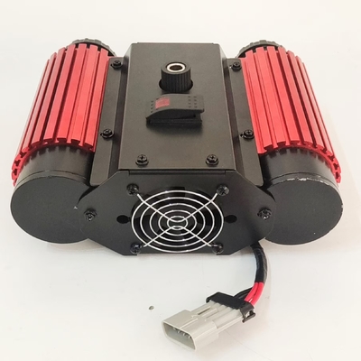 Pompa d'aria per auto a doppio cilindro