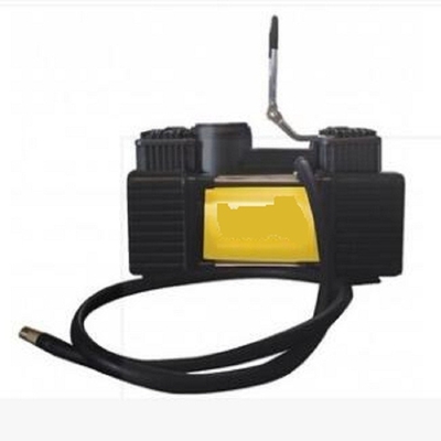Portatile materiale del doppio del cilindro del veicolo metallo dei compressori d'aria nel colore giallo