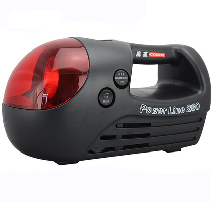 Compressore d'aria portatile nero e rosso per l'automobile tre in un tipo 12v 280 PSI