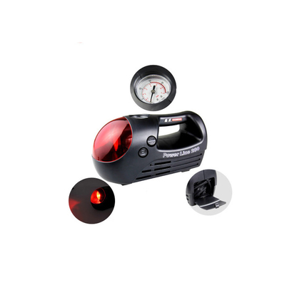 Compressore d'aria portatile nero e rosso per l'automobile tre in un tipo 12v 280 PSI