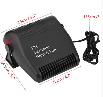 vita lavorativa lunga di colore del nero di 150w 12v Mini Portable Car Heaters Electric