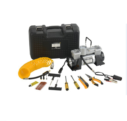 Camion Mini Tire Air Pump colore nero d'argento 180w di CC di 12 volt con luce