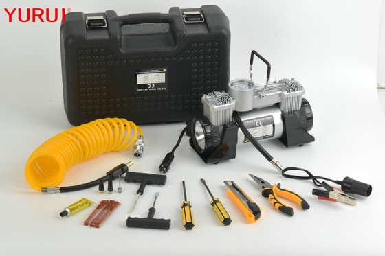 pompa portatile di Tiro del metallo di Conpressor dell'aria dell'automobile di 12v 180w 150psi con luce