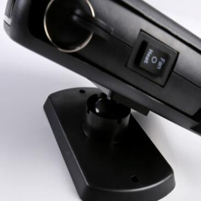 Colore nero dei radiatori portatili di plastica dell'automobile di CC 12v con il fan/Heater Function