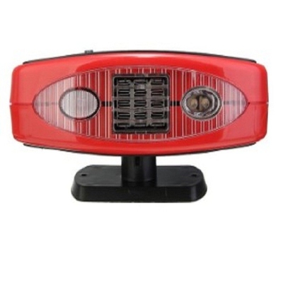 2 in 1 fan automatico Heater With Light, radiatore ricaricabile tenuto in mano rosso dell'automobile