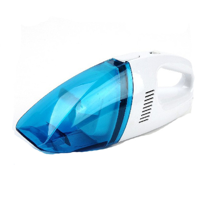 Un buon prezzo. colore bianco blu ricaricabile tenuto in mano di CC dell'aspirapolvere 0.7kgs 12v con l'adattatore in linea