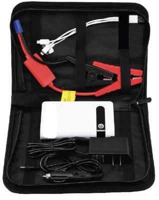 Avviatore di emergenza portatile versatile da 12V con torcia a LED e manometro per pneumatici con design a cilindro singolo