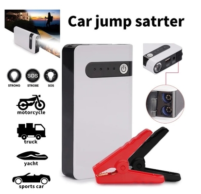 Avviatore di emergenza portatile versatile da 12V con torcia a LED e manometro per pneumatici con design a cilindro singolo