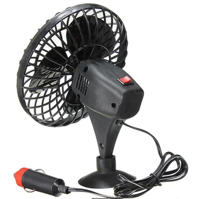 Ventilatore di auto in miniatura di plastica nera DC 12V di raffreddamento con accendini