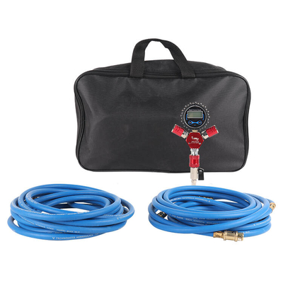 Sistema di gonfiaggio pneumatici per auto fuoristrada, quattro pneumatici, manometro digitale, tubo flessibile