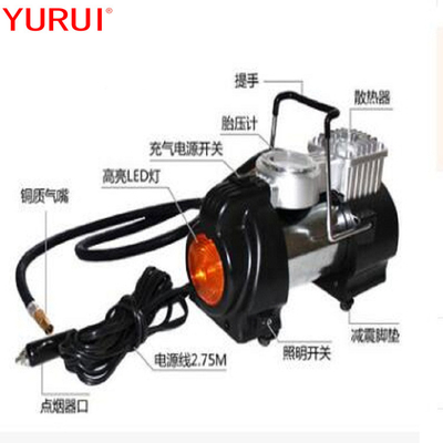 Compressore d'aria metallico per pneumatici con luce a led