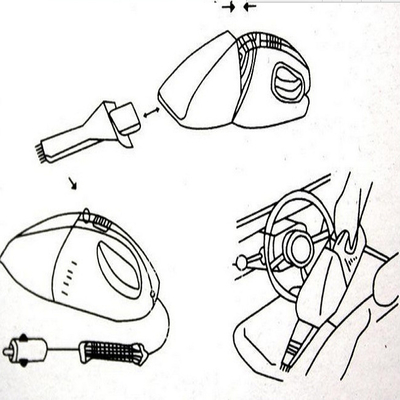 Assorbente portatile per auto DC12V con strumento di estensione