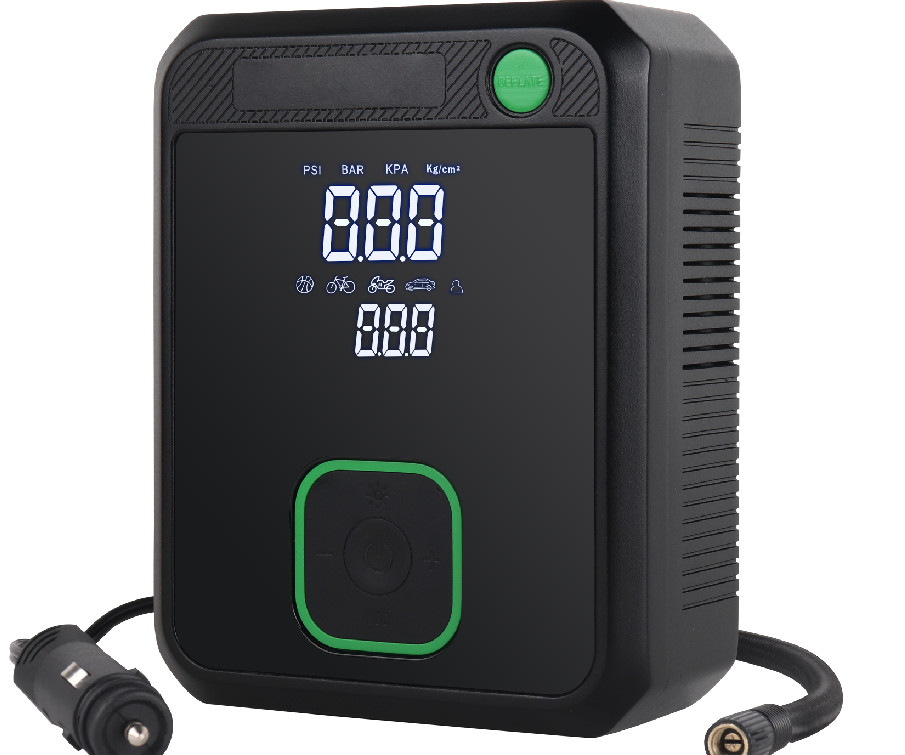 Pompa d'aria elettrica senza fili ricaricabile a cilindro singolo con funzione di deflazionamento di flusso 35L/min