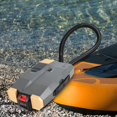 Capacità della batteria 5000mAH SUP Pompa elettrica per ponteggio gonfiabile Kayak Paddle Board 20PSI 12V/110-240V