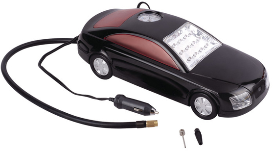Un buon prezzo. 3 in 1 automobile modellano il compressore d'aria di plastica veloce DC12V con la luce del LED per inflazione della gomma in linea
