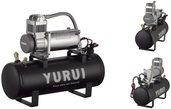 Un buon prezzo. Una cassa d'aria compressa portatile 12V da 1,5 galloni per l'automobile utilizza la forte attrezzatura di inflazione veloce in linea
