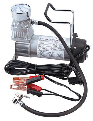 Compressore d'aria portatile monocilindrico offroad DC12V metallo con calibro
