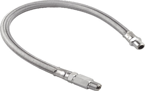 Un buon prezzo. Gli accessori pneumatici hanno intrecciato il tubo flessibile intrecciato di acciaio inossidabile con le valvole di ritenuta della pompa della sospensione in linea