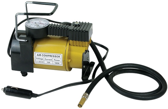 Compressore d'aria metallico monocilindrico per pneumatici auto