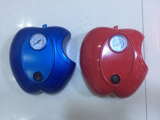 Un buon prezzo. Apple modella colore blu/rosso veloce di plastica di inflazione della pompa di aria dell'automobile dell'automobile DC12V, in linea