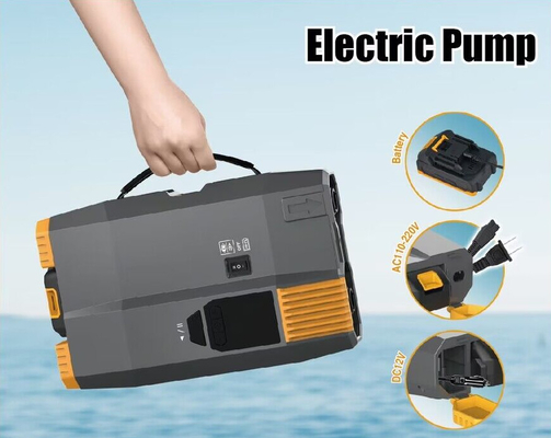 Pompa elettrica a 12 volt con batteria e AC110V-220V a lungo termine 20psi con schermo
