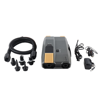 Pompa a paddleboard da 12v con batteria ricaricabile e linea di alimentazione AC 110-220v per utensili gonfiabili fino a 20 PSI