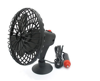 Un buon prezzo. Portatile di CC 12v di fan di Mini Black Plactic Vehicle Cooling a 4 pollici con adsorbimento in linea