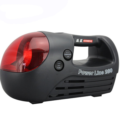 Un buon prezzo. Compressore d'aria portatile nero e rosso per l'automobile tre in un tipo 12v 280 PSI in linea
