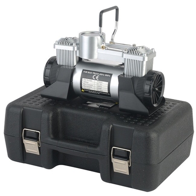 Inflatore di pneumatici per auto Dc 12v Compressore d'aria automatico a pressione metallica con scatola di plastica