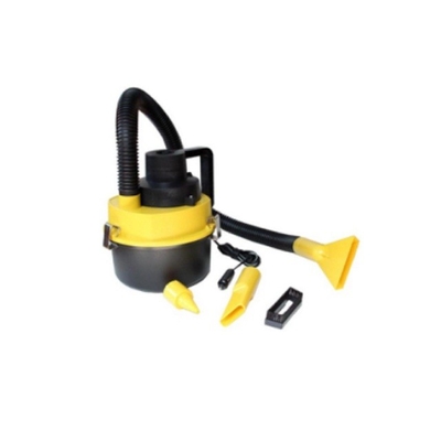 Giallo ABS portatile DC12v aspirapolvere per auto con flessibile bagnato e asciutto