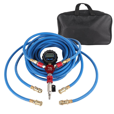 Sistema di gonfiaggio pneumatici per auto fuoristrada, quattro pneumatici, manometro digitale, tubo flessibile