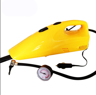 Un buon prezzo. Aspirapolvere per auto a mano giallo con funzione compressore Aspirapolvere per auto 12v in linea