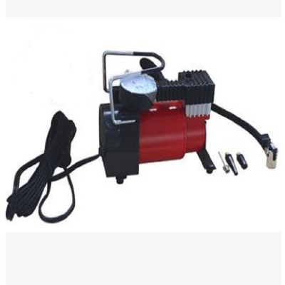 Un buon prezzo. Pompa monocilindrica per pneumatici mini DC12v Compressore d'aria metallico Inflatore di pneumatici per autocarri in linea